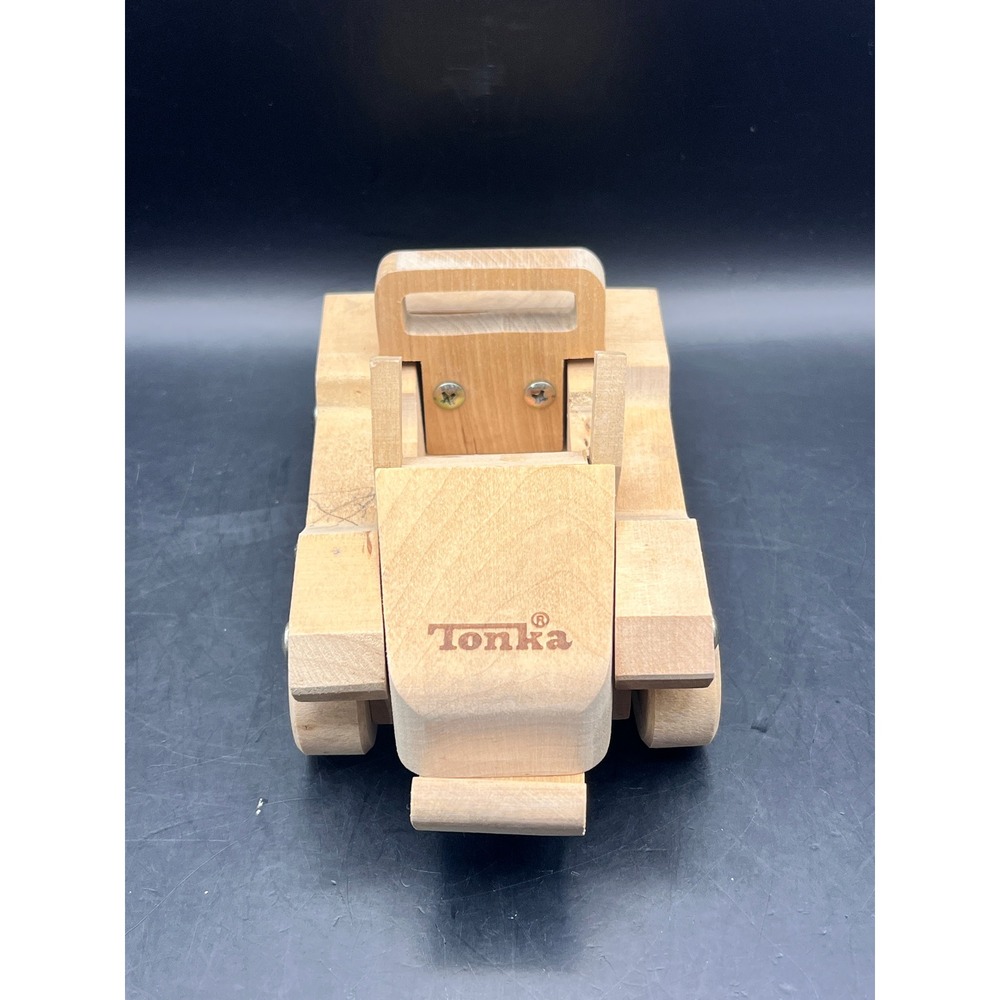 Vtg Tonka Wooden Jeep Truck Dune Buggy‎ Toy Natural Wood Classic Retro Collect